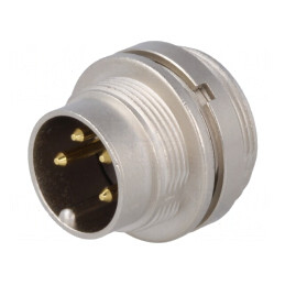 Conector M16 Soclu Lipire 4P 5A 250V IP40 | Electronic-mag.ro | Componente Electronice