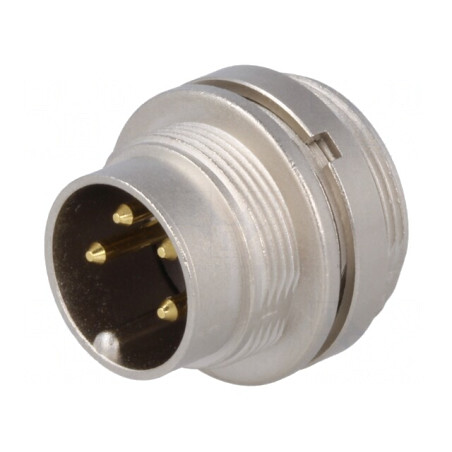 Conector M16 Soclu Lipire 4P 5A 250V IP40 | Electronic-mag.ro | Componente Electronice