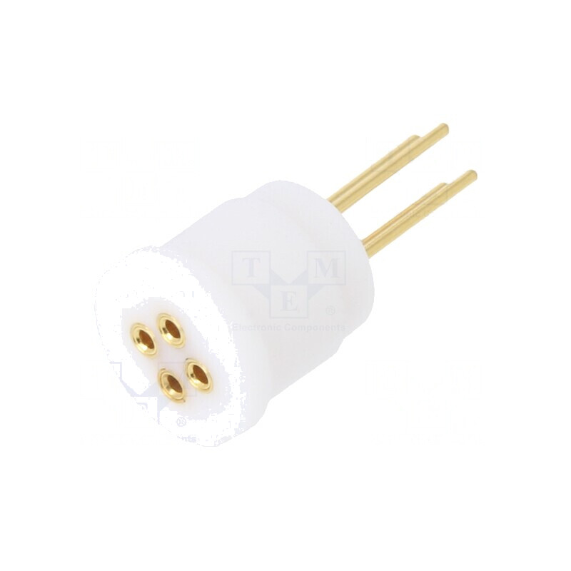 Soclu Tranzistoare TO18 THT Aurit PTFE 4 PIN | Electronic-mag.ro | Componente Electronice