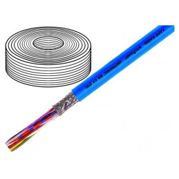 Cablu PVC UNITRONIC EB CY (TP) 2x2x0,75mm2 Albastru Deschis