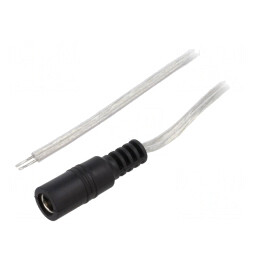 Cablu DC 5,5/2,1 Transparent 3m | Electronic-mag.ro | Componente Electronice