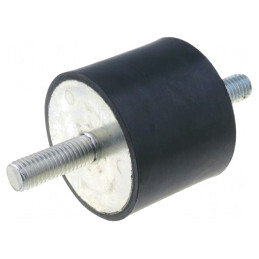 Atenuator de Vibrații M10 50mm Gumă 40mm 2436N | Electronic-mag.ro | Componente Electronice