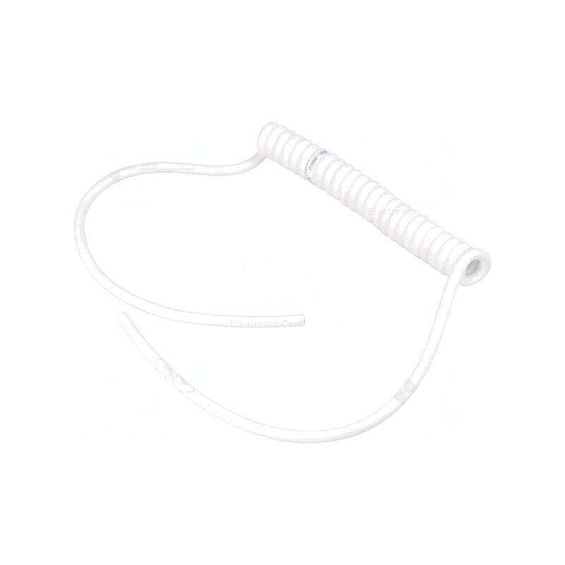 Cablu spiralat alb 3x0.15mm2 neecranat 300V 0.1m-0.4m | Electronic-mag.ro | Componente Electronice