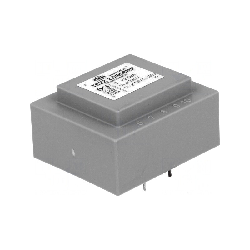 Transformator încapsulat 2,5VA 230VAC 15V 160mA PCB | Electronic-mag.ro | Componente Electronice