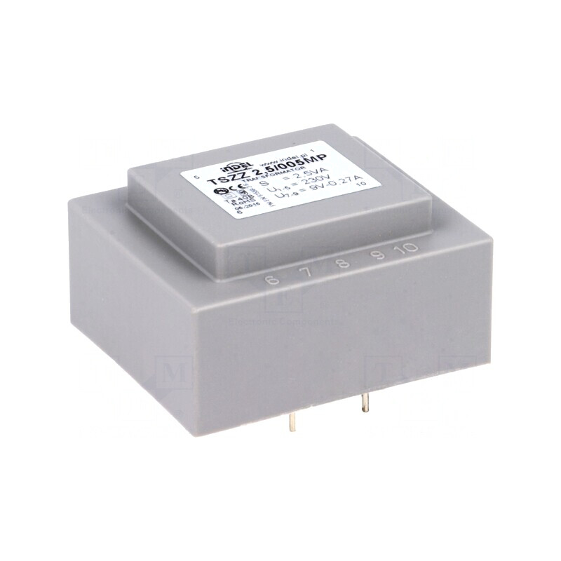 Transformator încapsulat 2,5VA 230V 9V 270mA PCB | Electronic-mag.ro | Componente Electronice Transformator încapsulat 2,5VA 230V 9V 270mA PCB | Electronic-mag.ro | Componente Electronice