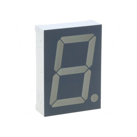 Afișaj LED 7 Segmente 38mm 1,5 Cifre Albastru | Electronic-mag.ro | Componente Electronice