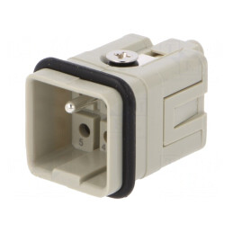 Conector HDC tată 6 5 PIN PE dimensiune 1 fără contacte | Electronic-mag.ro | Componente Electronice