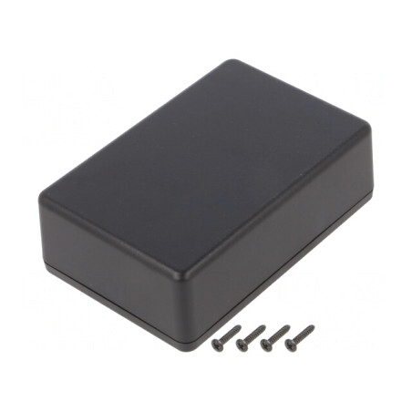 Carcasă Universală Neagră ABS IP40 70x105x35mm | Electronic-mag.ro | Componente Electronice