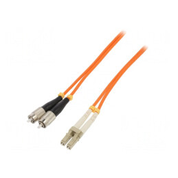 Patch cord fibră OM2 FC/UPC-LC/UPC 3m portocaliu LSZH | Electronic-mag.ro | Componente Electronice