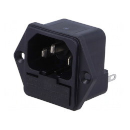 Conector alimentare AC soclu tată 10A 250V | Electronic-mag.ro | Componente Electronice