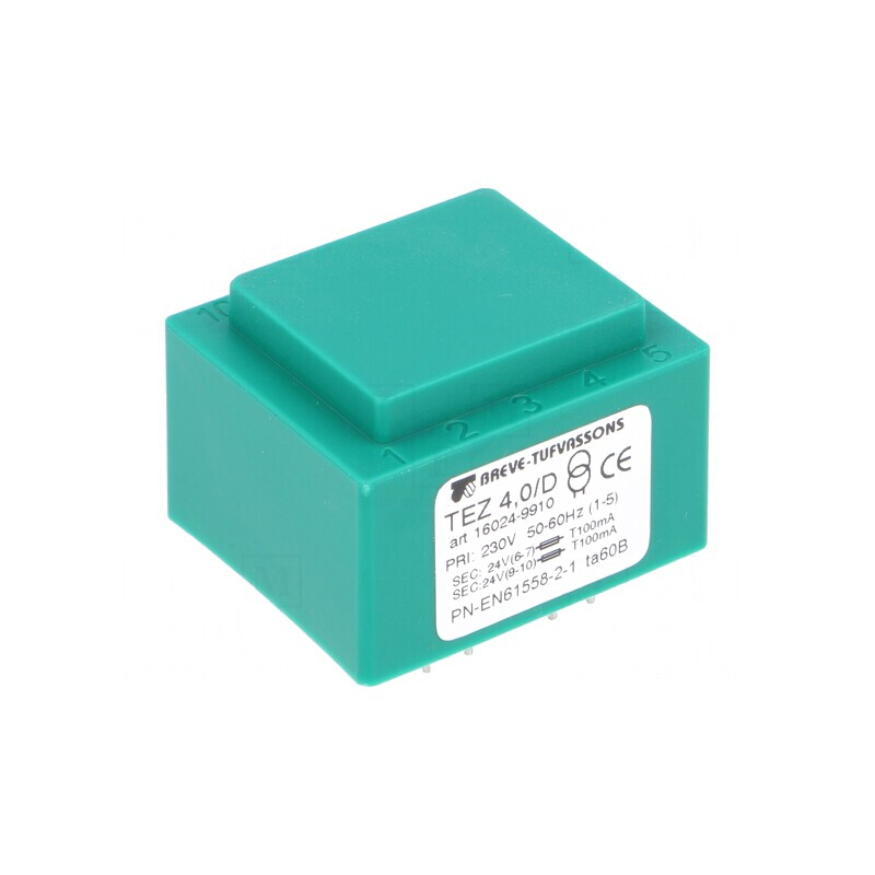 Transformator Încapsulat 4VA 230V 24V 83.3mA | Electronic-mag.ro | Componente Electronice
