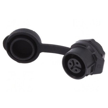 Conector Circular Mamă 3-PIN Aurit 5A 12mm | Electronic-mag.ro | Componente Electronice