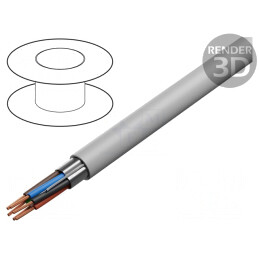 Cablu ecranat PVC gri 300V 305m | Electronic-mag.ro | Componente Electronice