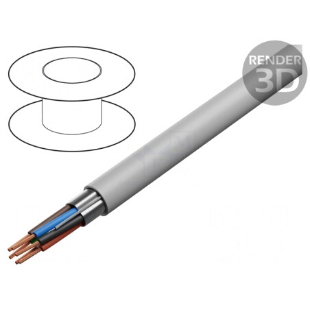 Cablu ecranat PVC gri 300V 305m | Electronic-mag.ro | Componente Electronice