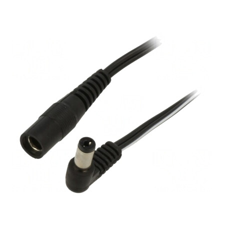 Cablu Alimentare DC 5,5/2,1 mm în Unghi | Electronic-mag.ro | Componente Electronice