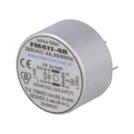 Filtru Anti-Interferențe 250V AC 100nF 2,2nF 0,5mH THT | Electronic-mag.ro | Componente Electronice