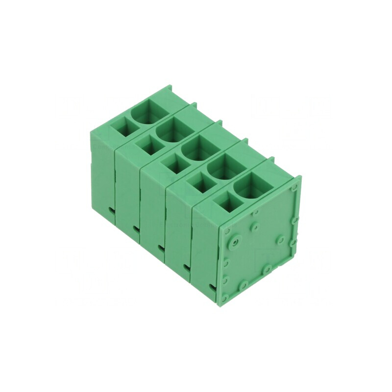 Regletă Conexiuni PCB 90° 10mm 5 Piste 66A | Electronic-mag.ro | Componente Electronice