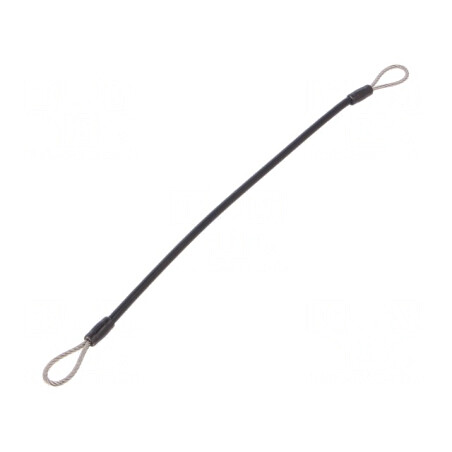 Cablu de Asigurare din Oțel Inoxidabil cu Acoperire din PVC 500mm | Electronic-mag.ro | Componente Electronice