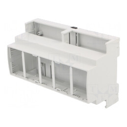 Carcasă ABS gri pentru șină DIN 89x142x65mm | Electronic-mag.ro | Componente Electronice