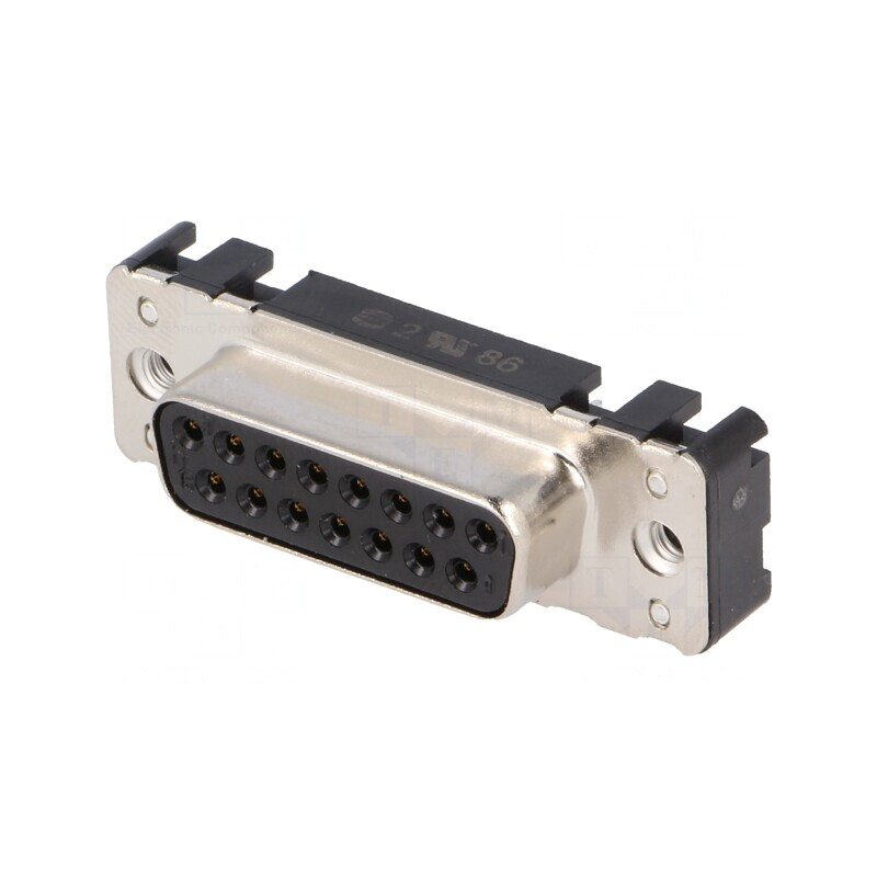 Conector D-Sub 15-Pin Mamă THT UNC 4-40 | Electronic-mag.ro | Componente Electronice