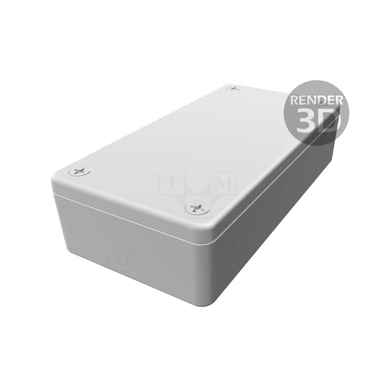Carcasă Universală ABS Gri IP54 51x100x26mm | Electronic-mag.ro | Componente Electronice