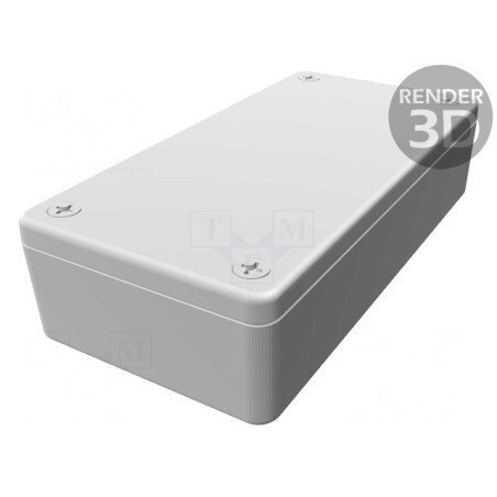 Carcasă Universală ABS Gri IP54 51x100x26mm | Electronic-mag.ro | Componente Electronice