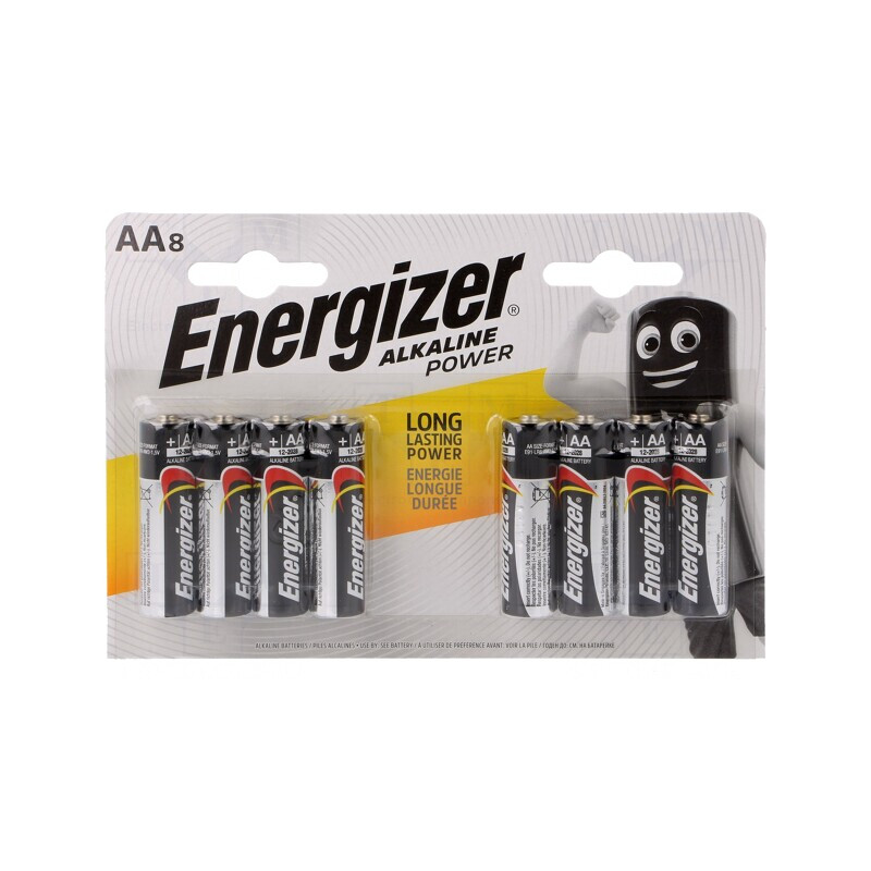 Baterie alcalină AA 1,5V nereîncărcabilă set 8 bucăți Base | Electronic-mag.ro | Componente Electronice