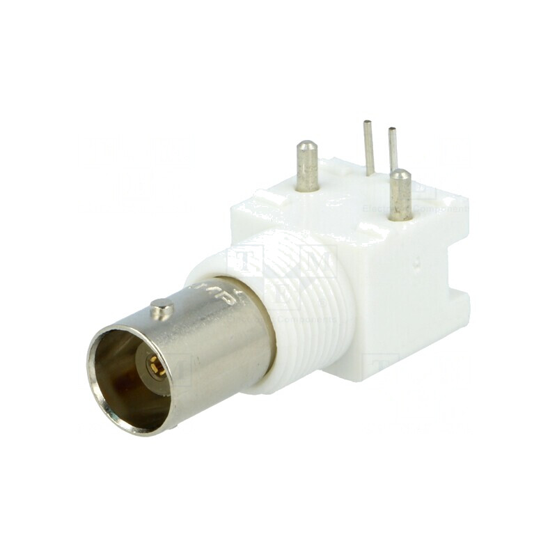 Soclu BNC mamă unghi 90° 50Ω THT montare panou | Electronic-mag.ro | Componente Electronice