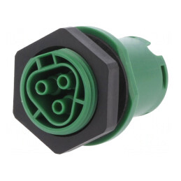 Conector Circular Soclu RST Mamă 3-Pin Argintat 20A 250V | Electronic-mag.ro | Componente Electronice