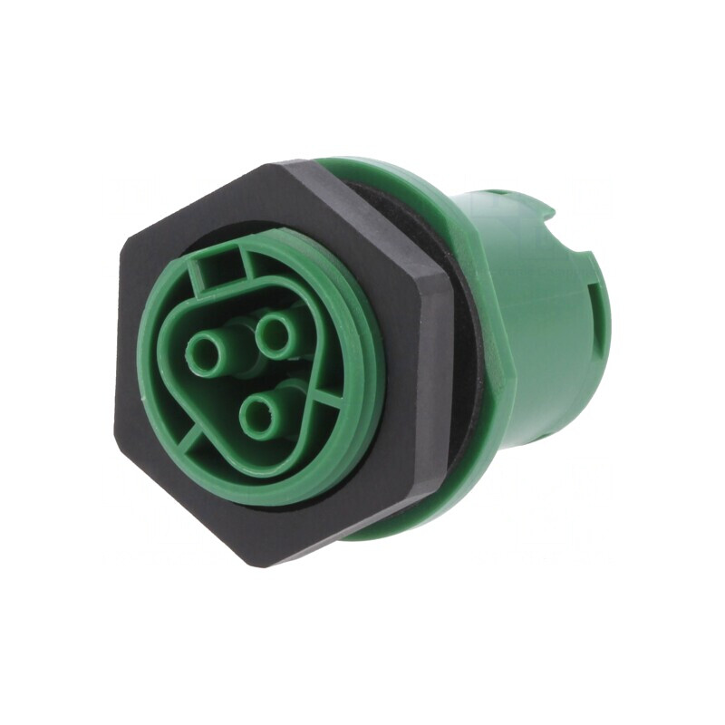 Conector Circular Soclu RST Mamă 3-Pin Argintat 20A 250V | Electronic-mag.ro | Componente Electronice