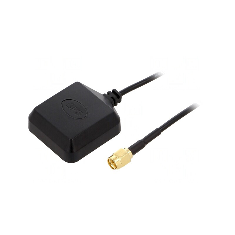Antenă GPS 3dBi RHCP SMA Magnetică | Electronic-mag.ro | Componente Electronice