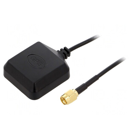 Antenă GPS 3dBi RHCP SMA Magnetică | Electronic-mag.ro | Componente Electronice