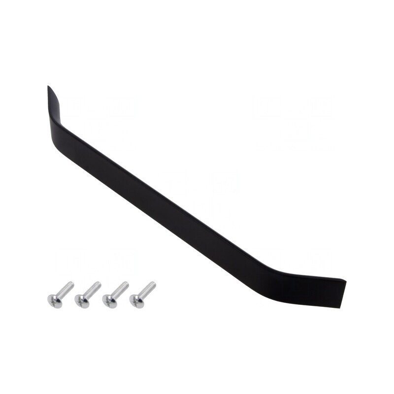 Manetă Aluminiu Negru Mat 26,5mm x 275mm x 25mm | Electronic-mag.ro | Componente Electronice
