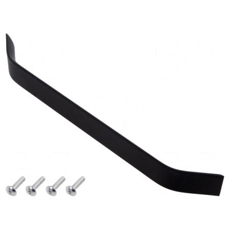 Manetă Aluminiu Negru Mat 26,5mm x 275mm x 25mm | Electronic-mag.ro | Componente Electronice