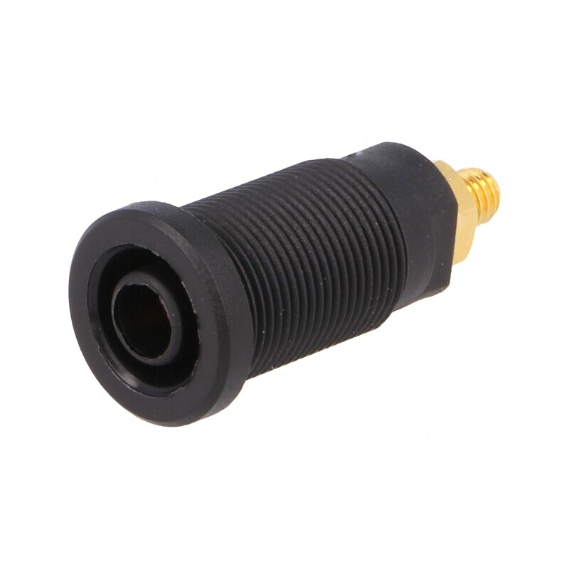 Soclu banană 4mm negru aurit 32A pe panou | Electronic-mag.ro | Componente Electronice Soclu banană 4mm negru aurit 32A pe panou | Electronic-mag.ro | Componente Electronice