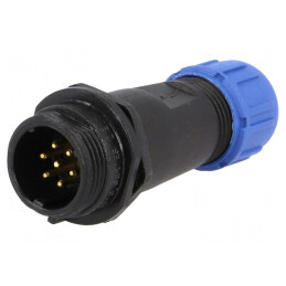 Conector SP13 Tată 7 PIN IP68 5A 125V | Electronic-mag.ro | Componente Electronice