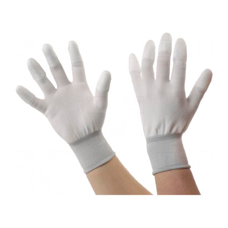 Mănuşi de protecţie ESD bej S | Electronic-mag.ro | Componente Electronice