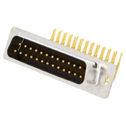 D-Sub 25 PIN Soclu Tată PCB 90° THT 5A | Electronic-mag.ro | Componente Electronice