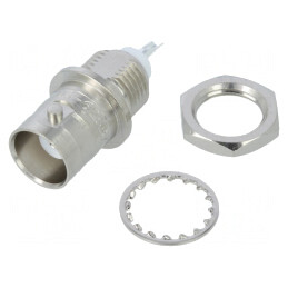Soclu BNC Mamă 50Ω PTFE Argintat | Electronic-mag.ro | Componente Electronice