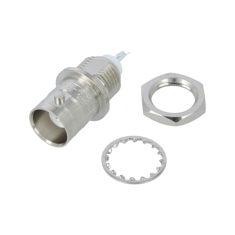 Soclu BNC Mamă 50Ω PTFE Argintat | Electronic-mag.ro | Componente Electronice