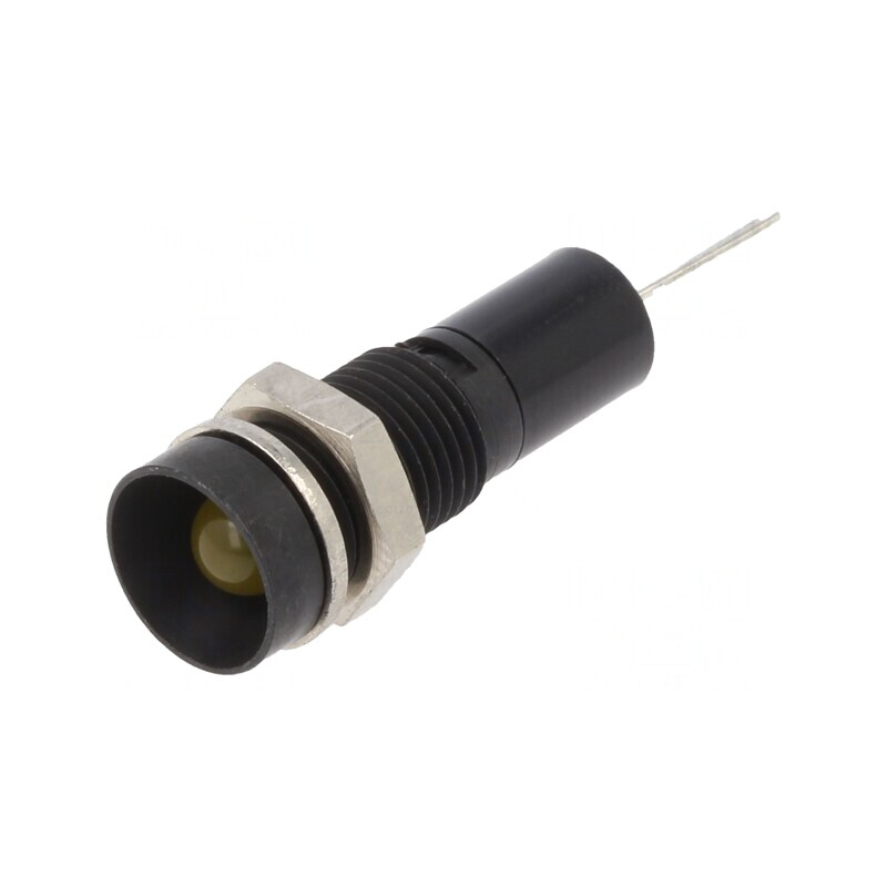 Lampă LED Galbenă 12VDC Ø8mm pentru PCB | Electronic-mag.ro | Componente Electronice