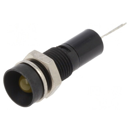 Lampă LED Galbenă 12VDC Ø8mm pentru PCB | Electronic-mag.ro | Componente Electronice