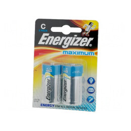 Baterie alcalină 1.5V C nereîncărcabilă set 2 Maximum | Electronic-mag.ro | Componente Electronice