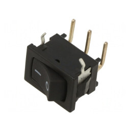 Comutator Basculant ON-ON 5A/250VAC Negru | Electronic-mag.ro | Componente Electronice