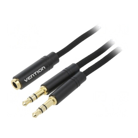 Cablu Audio Jack 3.5mm 1m Negru | Electronic-mag.ro | Componente Electronice