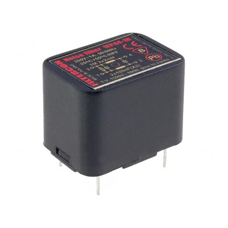 Filtru Anti-Interferențe Alimentare 250VAC 100nF 2mH THT | Electronic-mag.ro | Componente Electronice