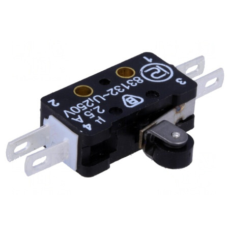 Microîntrerupător SNAP ACTION 2,5A 250VAC 0,3A 220VDC | Electronic-mag.ro | Componente Electronice