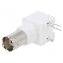 Soclu BNC mamă 90° aurit 50Ω THT | Electronic-mag.ro | Componente Electronice