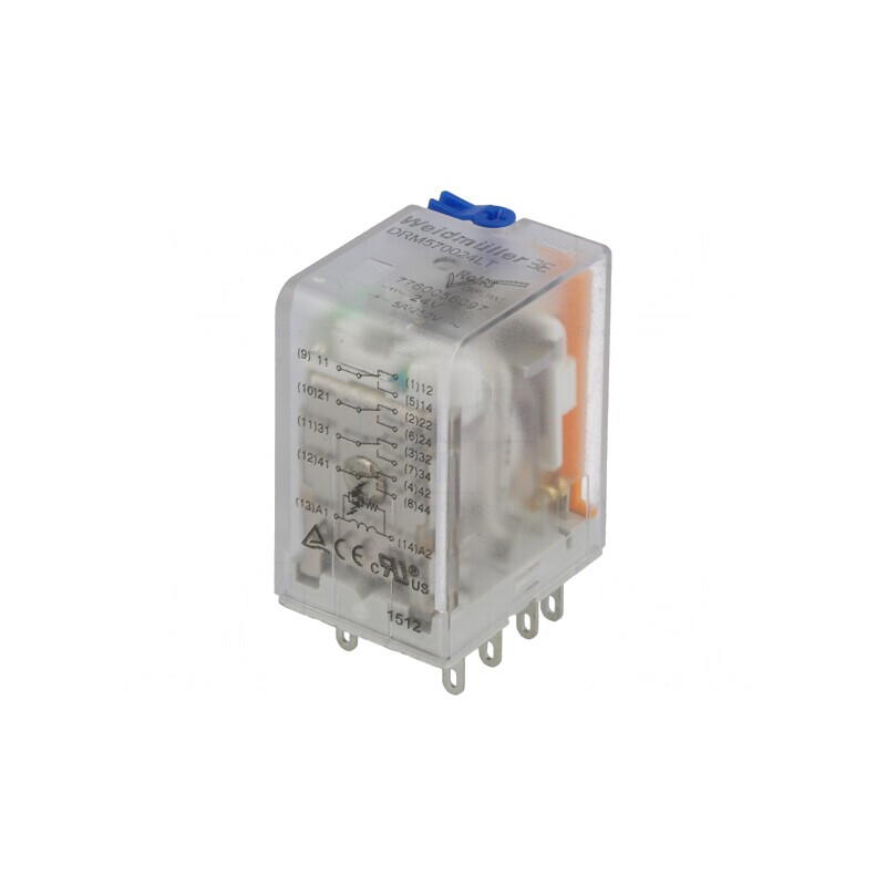 Releu Electromagnetic 4PDT 24VDC 5A | Electronic-mag.ro | Componente Electronice