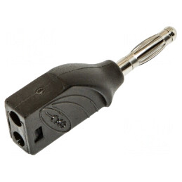 Mufă Banană 4mm 15A Neagră | Electronic-mag.ro | Componente Electronice
